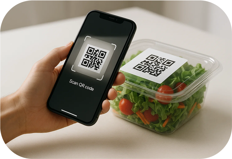 Customer identification through QR scan feedback
