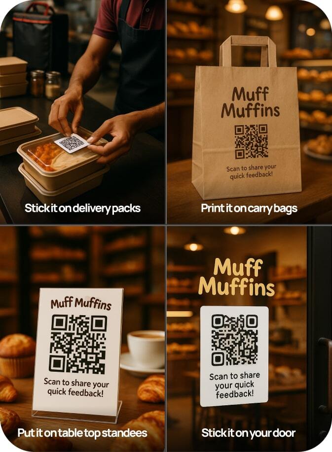 How to use QR code for restaurant customer feedback collection mobile
